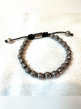 Nialaya silver bead bracelet